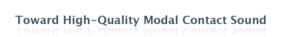 Toward High-Quality Modal Contact Sound