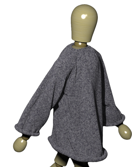 A mannequin wearing a sweater